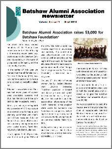 Batshaw Alumni Newsletter August 2012.