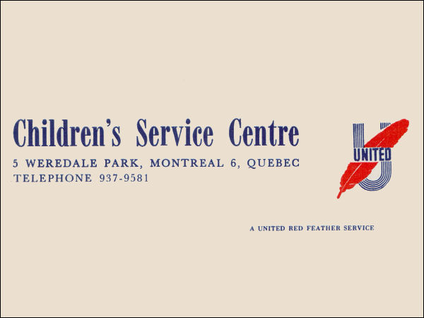 Childrens Service Centre, 1962