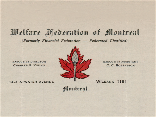 Welfare Federation of Montreal logo