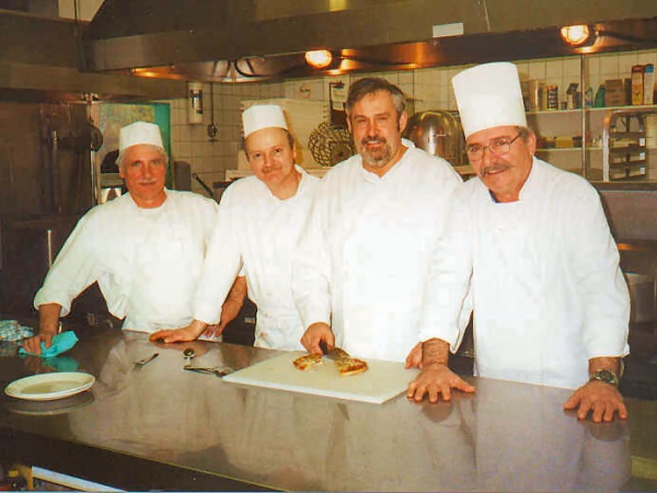 The kitchen staff at Shawbridge in 2003.