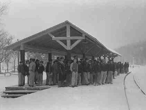 Christmas departure in 1951.