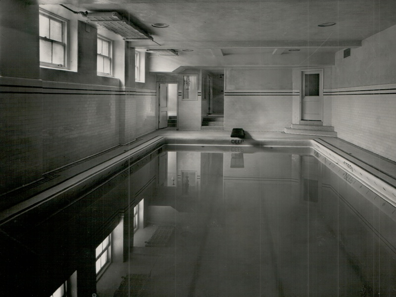 La piscine de Weredale House en 1970.